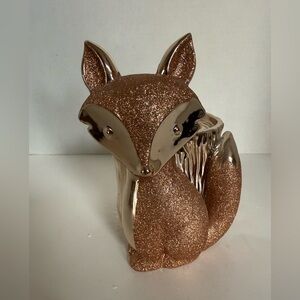 NEW Bath & Body Works Gold Fox 🦊 Tree Trunk Candle Holder - Retired